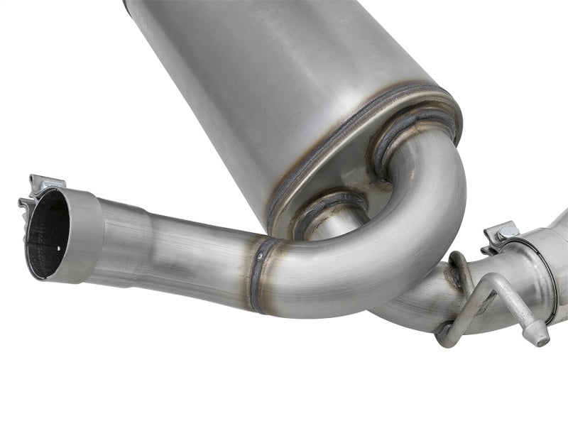 Échappement arrière aFe Rebel Series 2,5 pouces 409 SS avec embouts polis 07+ Jeep Wrangler (JK) V6 3,6 L/3,8 L