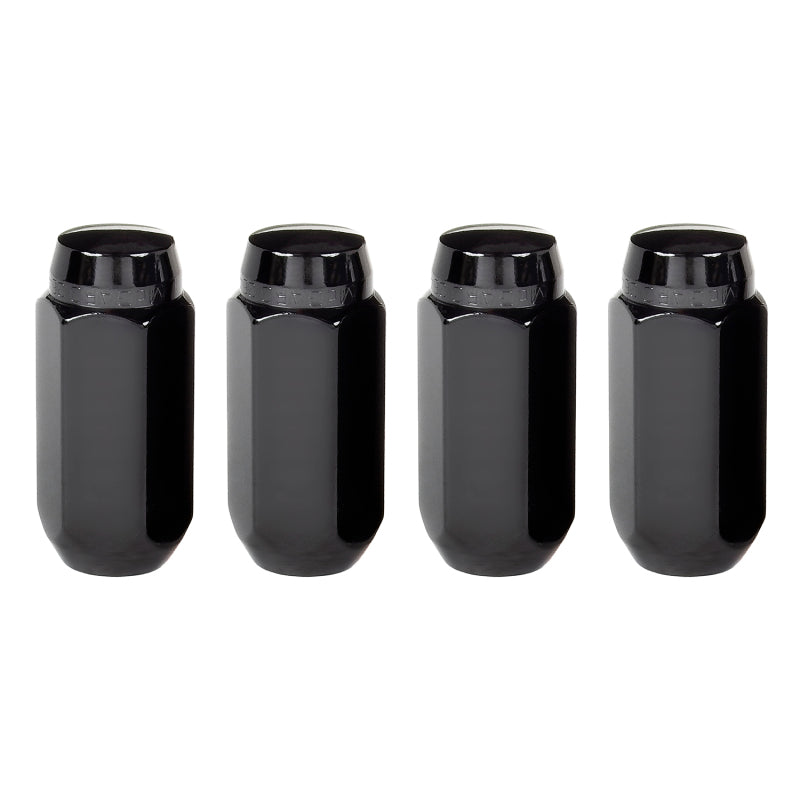 Écrou de roue hexagonal McGard (siège conique) M14X1,5 / 22 mm hexagonal / 1,945 po de longueur (paquet de 4) - Noir