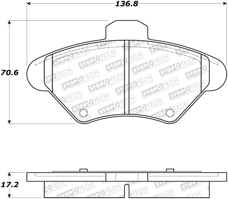 Plaquettes de frein StopTech Street - Avant