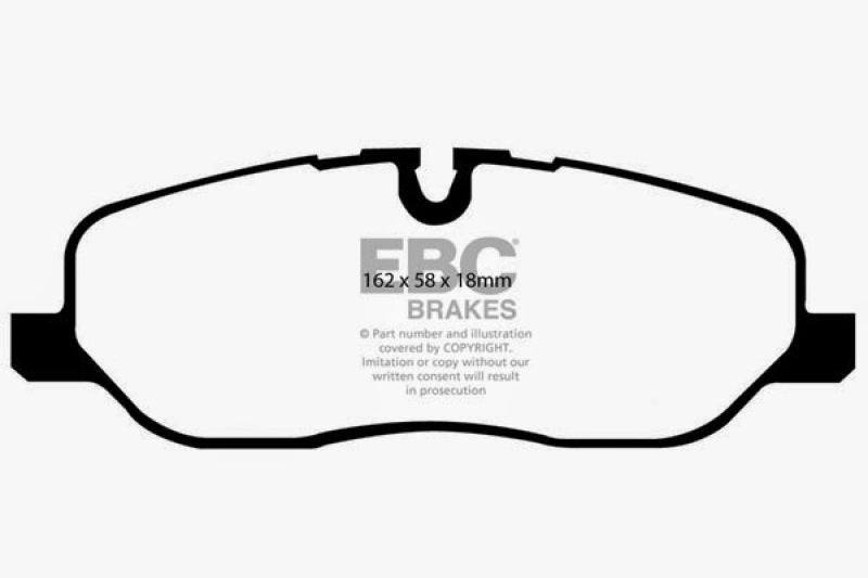 Plaquettes de frein avant extra-robustes EBC 05-10 Land Rover LR3 4.4