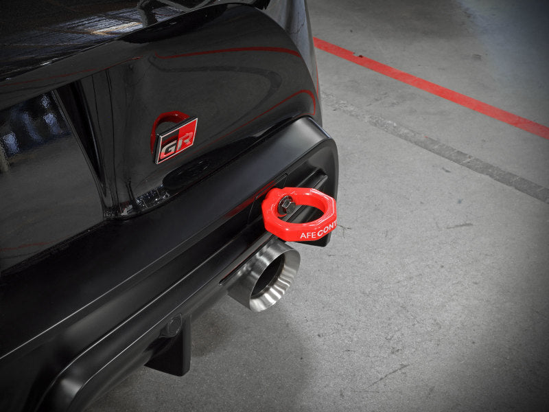 Crochet de remorquage arrière aFe Control rouge 20-21 Toyota GR Supra (A90)