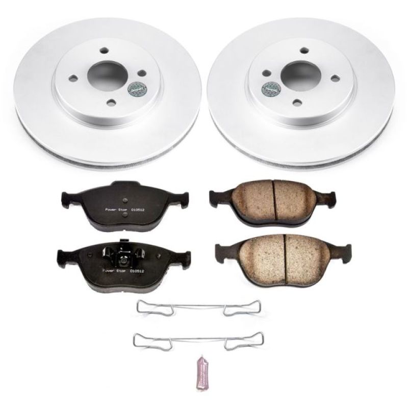Kit de freins Power Stop 02-04 Ford Focus Z17 Evolution Geomet avec revêtement avant