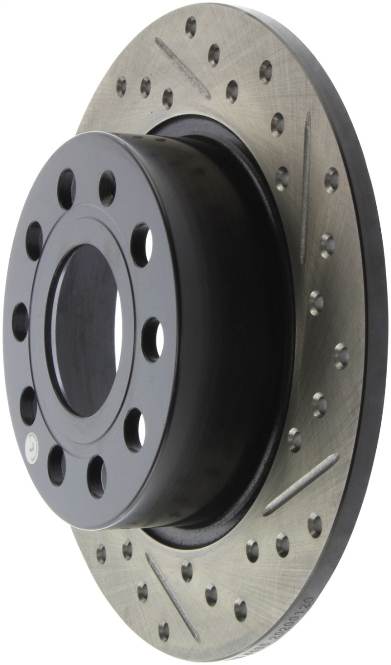 Rotor arrière gauche fendu et percé StopTech 11-17 Volkswagen Jetta /Golf / Golf GTI