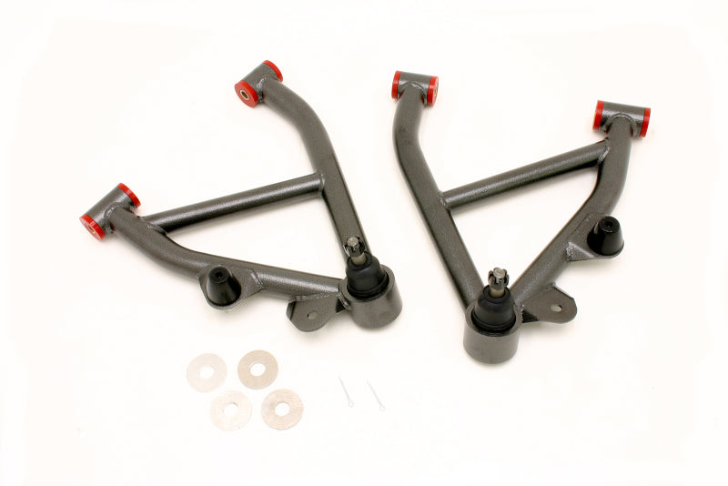BMR 82-82 3rd Gen F-Body Non-Adj. A-Arms Lower (Poly) w/ No Spring Pocket - Black Hammertone BMR Suspension