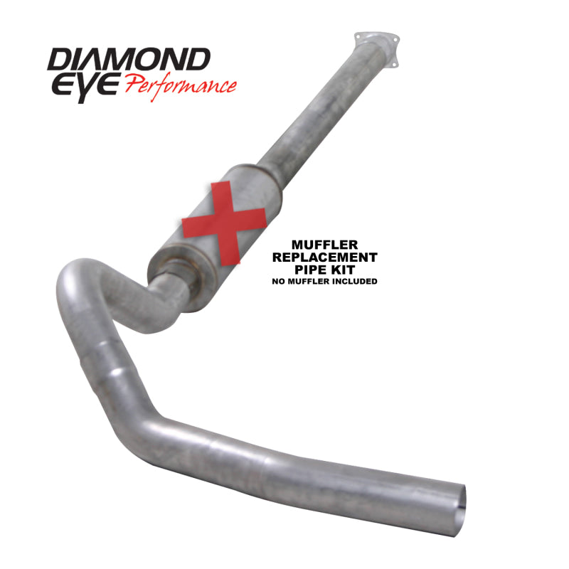 KIT Diamond Eye 4 po CB MFLR TUYAU DE RÉPARATION SGL AL : 01-05 CHEVY/GMC 6,6 L 2500/3500