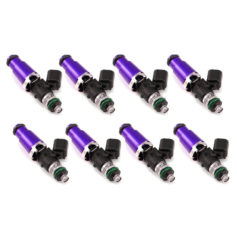 Injecteurs Dynamics 1700cc - Longueur 60 mm - Partie supérieure violette 14 mm - Joint torique inférieur 14 mm (jeu de 8)