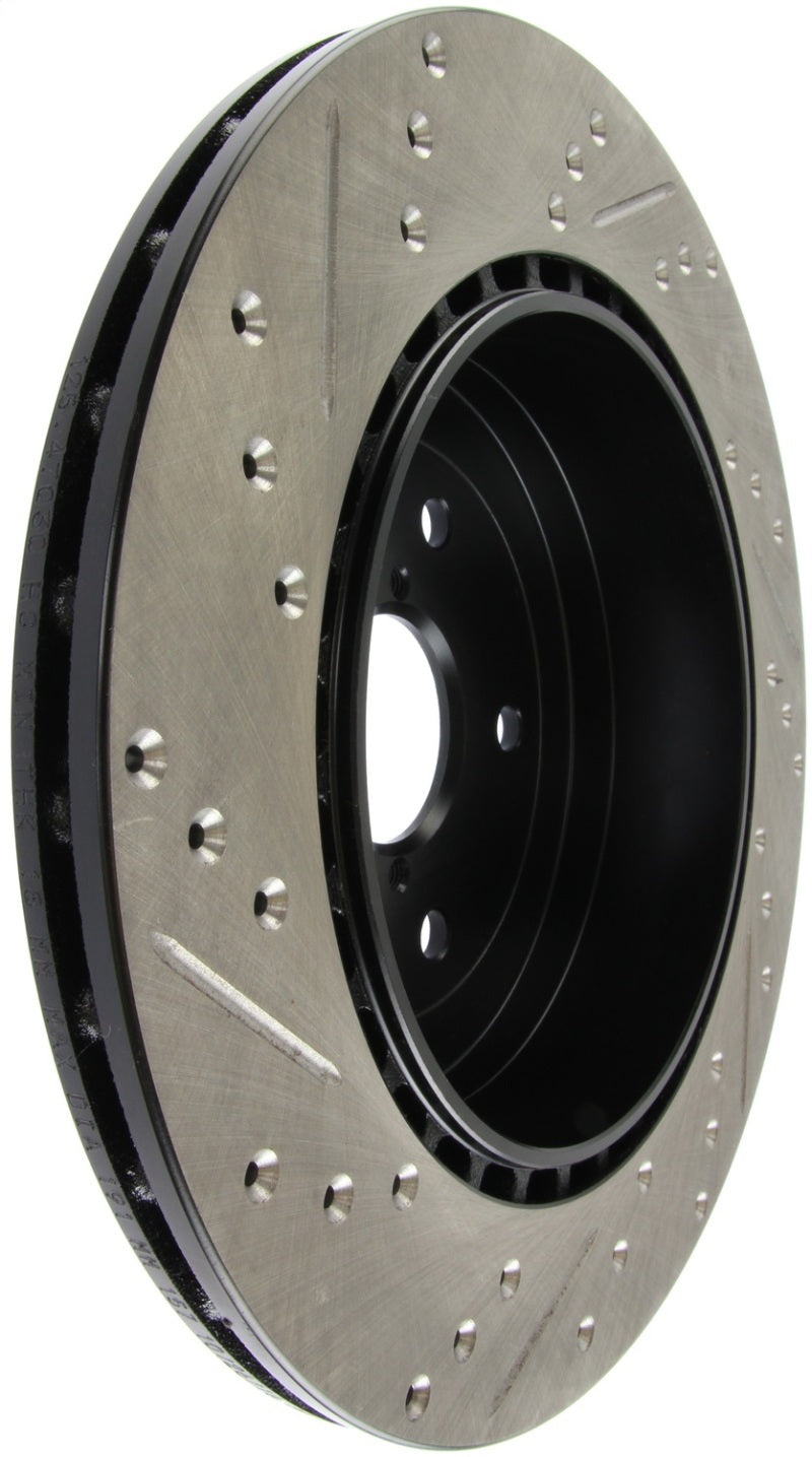 Disque de frein sport rainuré et percé StopTech 08+ Subaru STI (ne convient pas aux modèles 05-07)