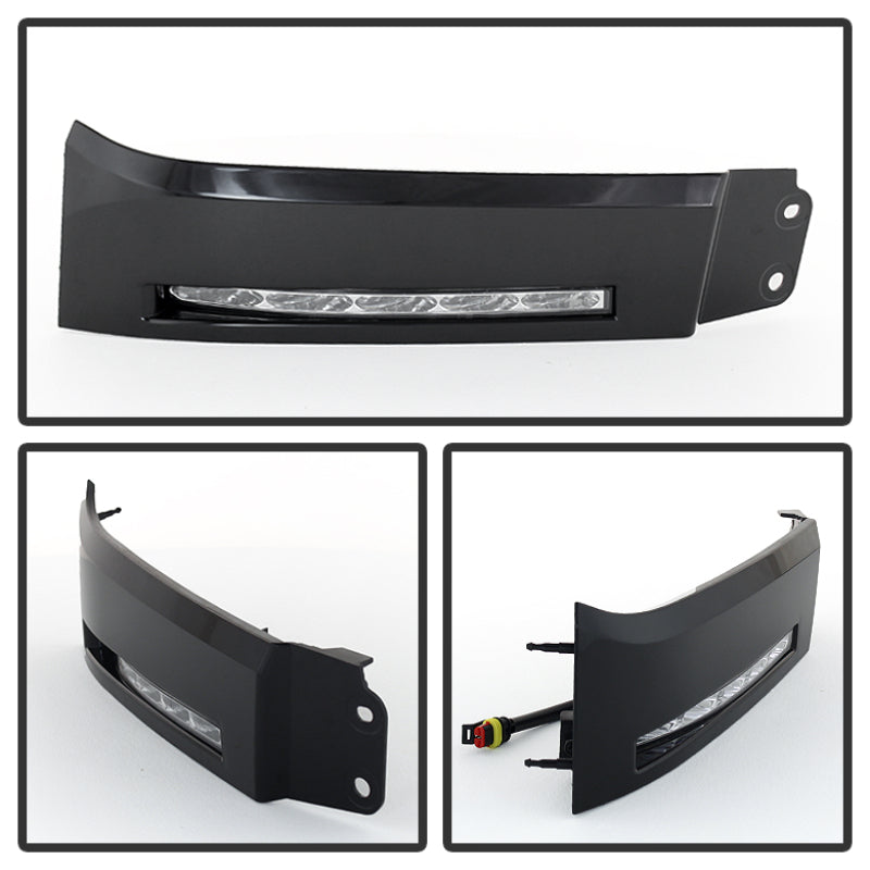 Feux de jour à LED Spyder Toyota Tundra 07-13 (look modèle XSP-X) sans interrupteur noir FL-DRL-TTU07-BK