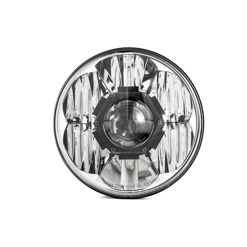 Phare de rechange KC HiLiTES 07-18 Jeep JK 7 pouces Gravity LED Pro approuvé DOT (simple)