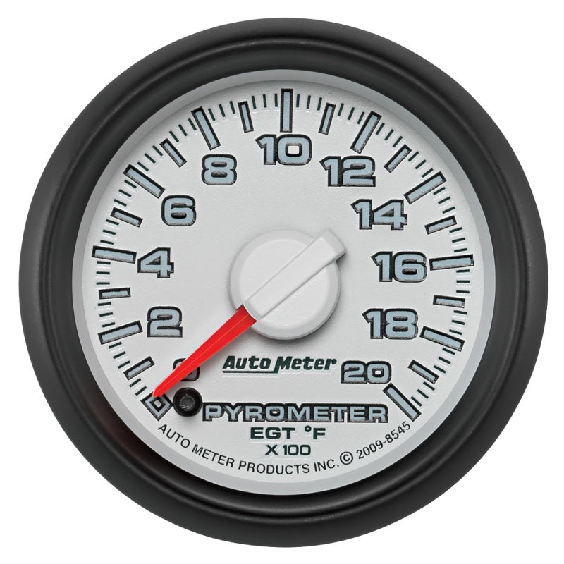 Autometer Factory Match 52,4 mm Moteur pas à pas numérique avancé 0-2000 degrés F Pyromètre