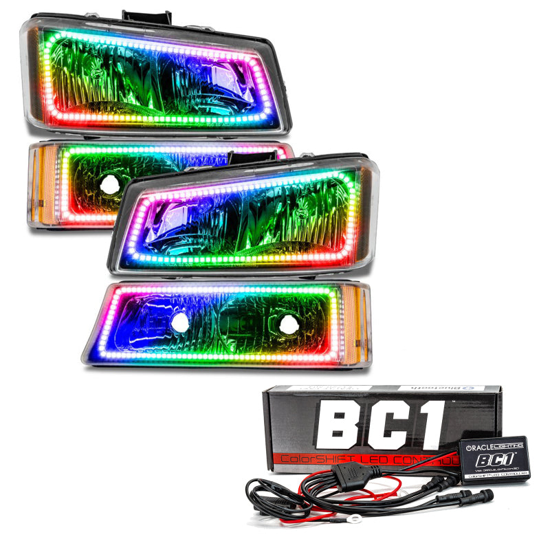 Oracle 03-06 Chevy Silverado Pre-Assembled Headlights w/Parking Lights- w/ BC1 Cntrl