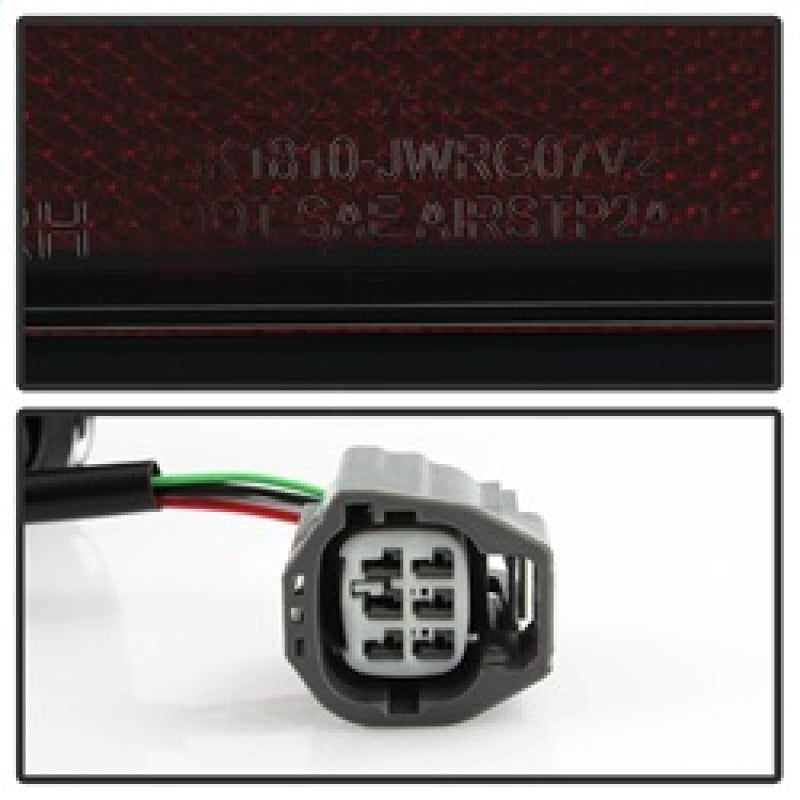 Spyder 07-16 Jeep Wrangler Version 2 Light Bar LED Tail Lights - Smoke (ALT-YD-JWA07V2-LBLED-BSM)