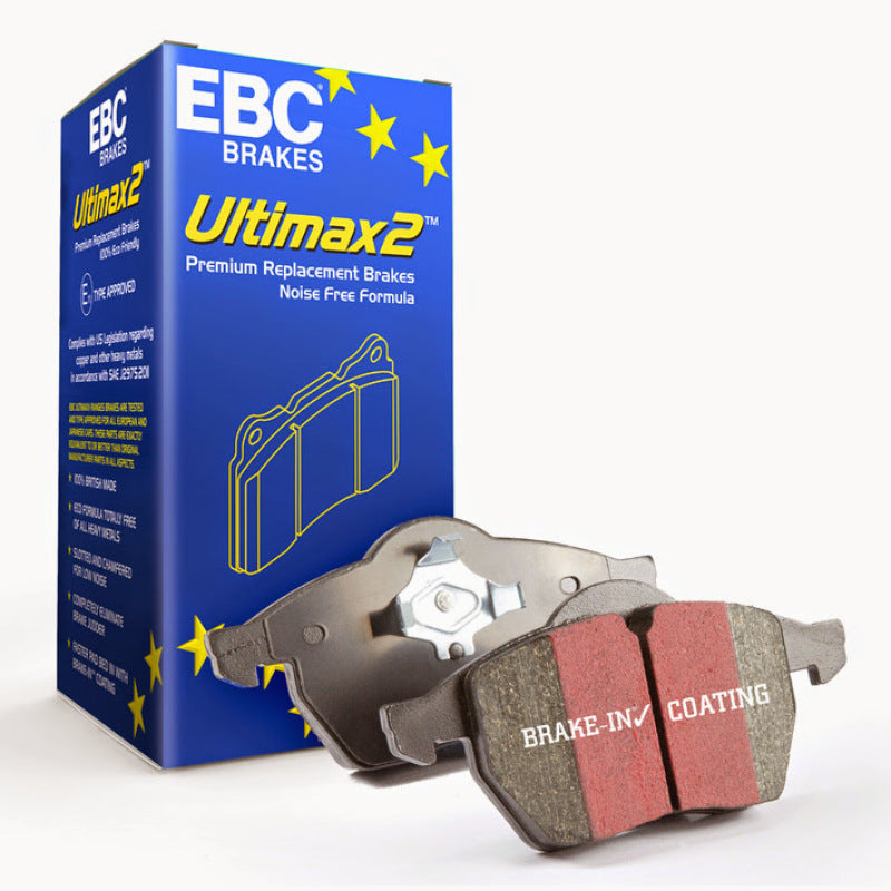 Plaquettes de frein avant EBC Ultimax2 pour Subaru Impreza 1.8 (2WD) (roues de 13 pouces) 92-96