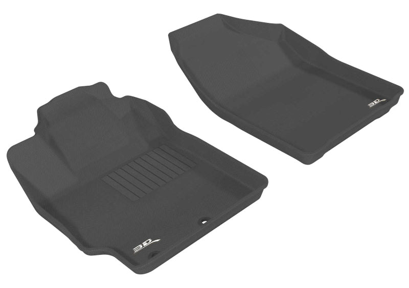 Tapis de sol 3D MAXpider pour Toyota Prius C Kagu 2012-2015, 1ère rangée - Noir