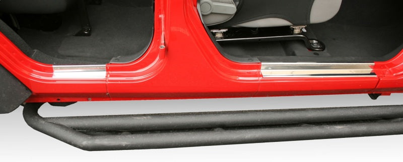 Protections d'entrée de porte en acier inoxydable pour Jeep Wrangler 4 portes 07-18 Rugged Ridge