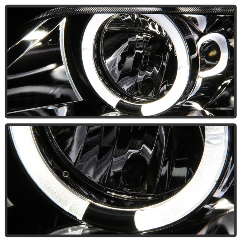 Phares de projecteur Spyder BMW Z3 96-02 LED Halo Chrome High H1 Low H1 PRO-YD-BMWZ396-HL-C