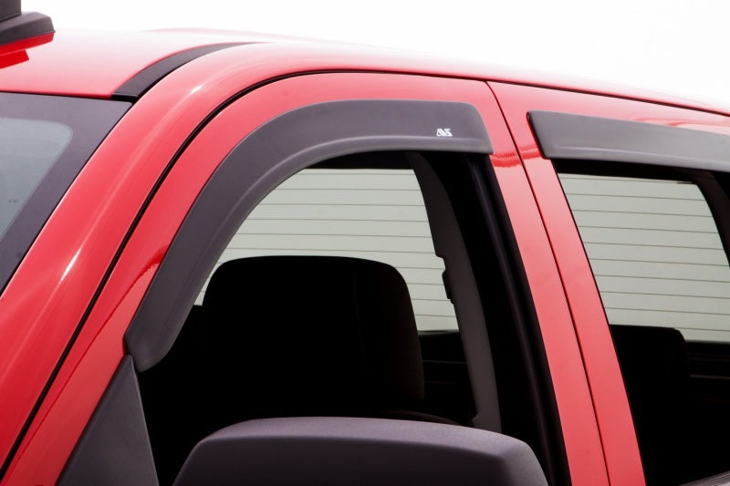 Déflecteurs de fenêtre à profil bas AVS 07-13 Chevy Avalanche Ventvisor 4 pièces - Noir mat