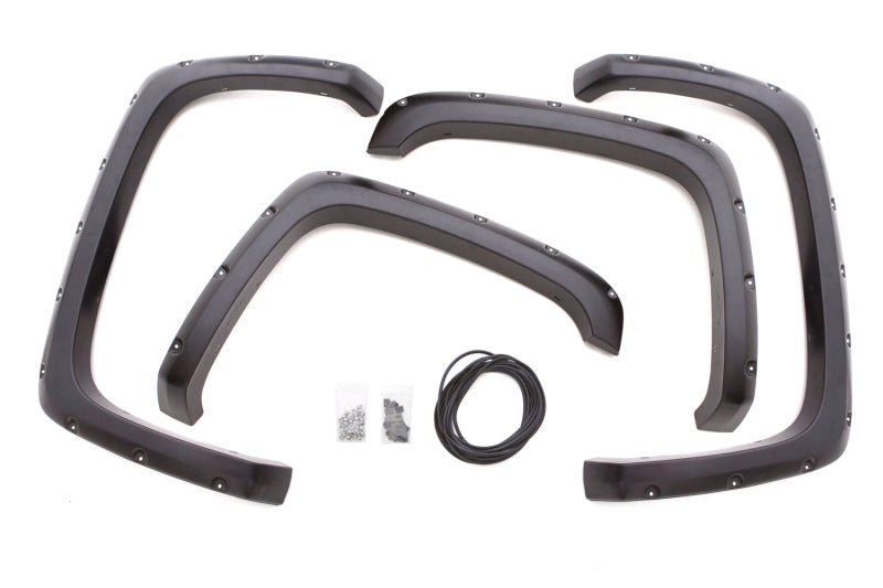 Élargisseurs d'ailes lisses Elite Series de style RX-Rivet pour Ford F-250 Super Duty 2017 de Lund - Noir (4 pièces)