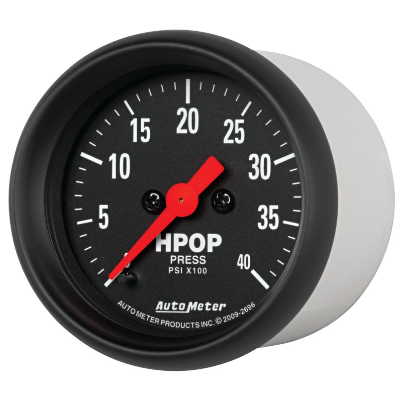 Manomètre de pompe à huile haute pression Autometer série Z 2-1/16 po 4 000 PSI avec moteur pas à pas numérique