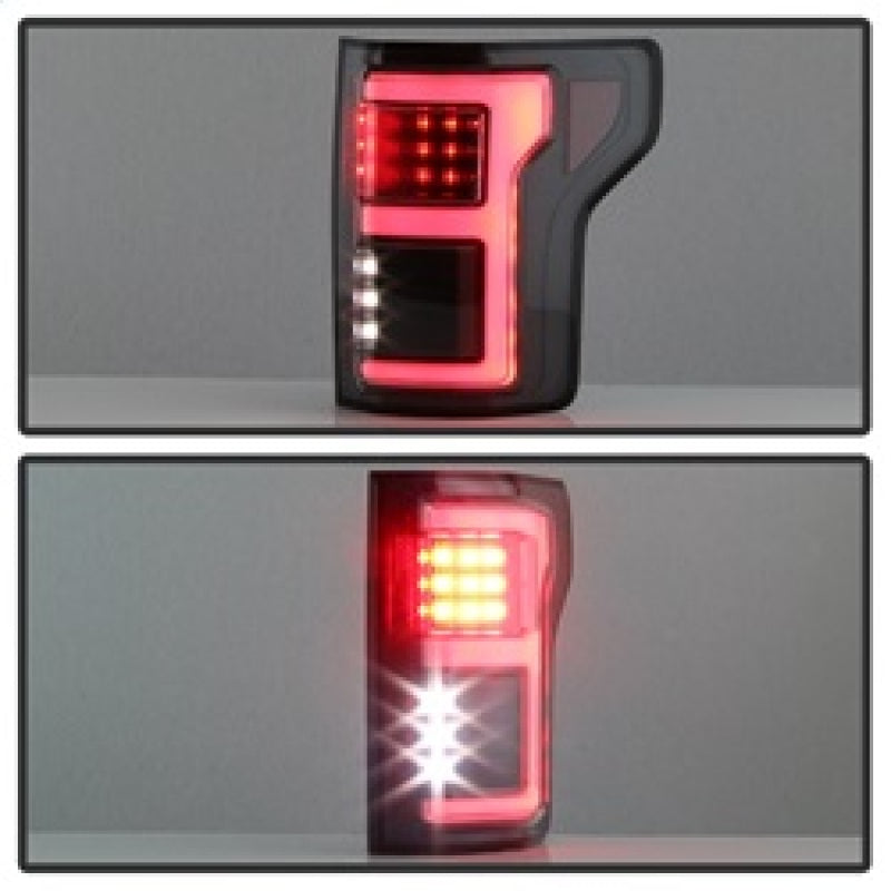 Barre lumineuse LED Spyder 15-18 pour Ford F-150 (avec angle mort) - Noir (ALT-YD-FF15015BS-LBLED-BK)