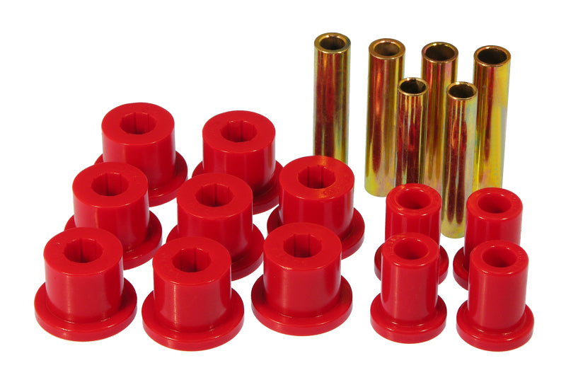 Bagues de ressort et de manille avant Prothane 67-70 GM 4 roues motrices - Rouge