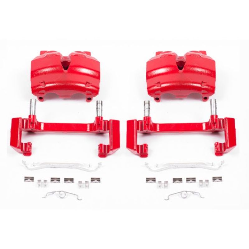 Étriers avant rouges Power Stop 03-06 Ford Expedition avec supports - Paire
