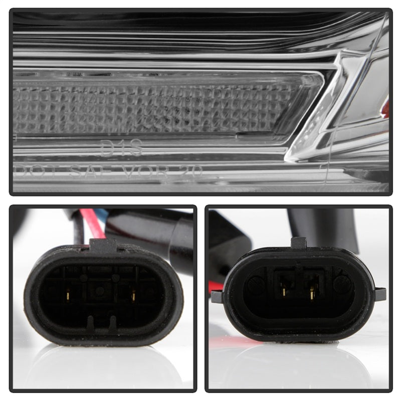Phares de projecteur halogènes Spyder Dodge Durango 11-13 uniquement - Chrome PRO-YD-DDU11SI-C