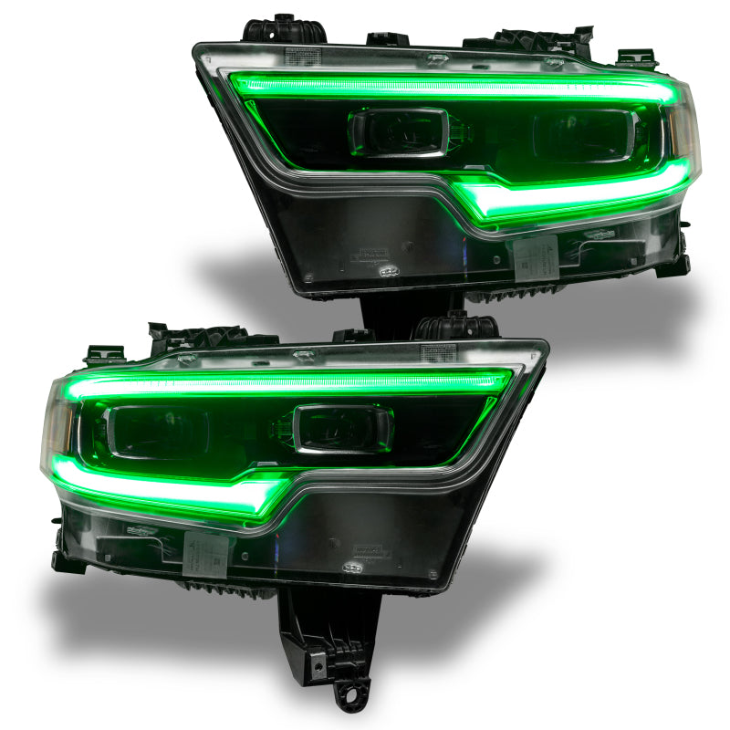 Oracle 19-21 RAM 1500 Headlight DRL Kit Proj. LED - RGBW+A w/ Simple Controller