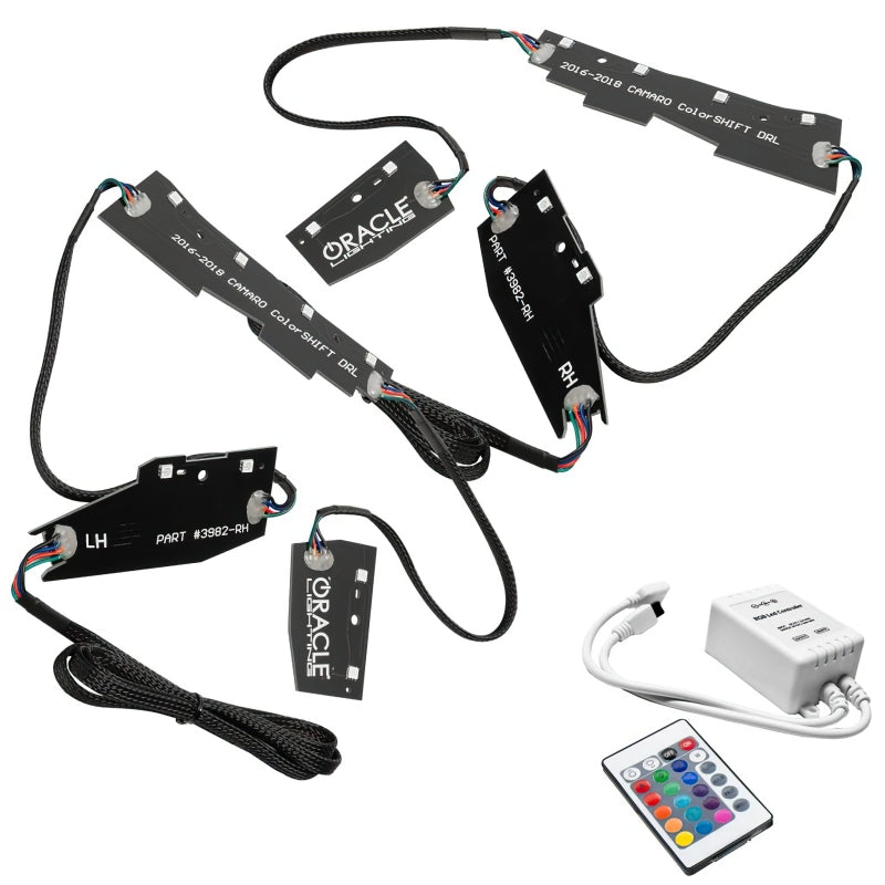 Oracle 16-18 Chevy Camaro RGB+W Headlight DRL Kit - ColorSHIFT w/ Simple Controller
