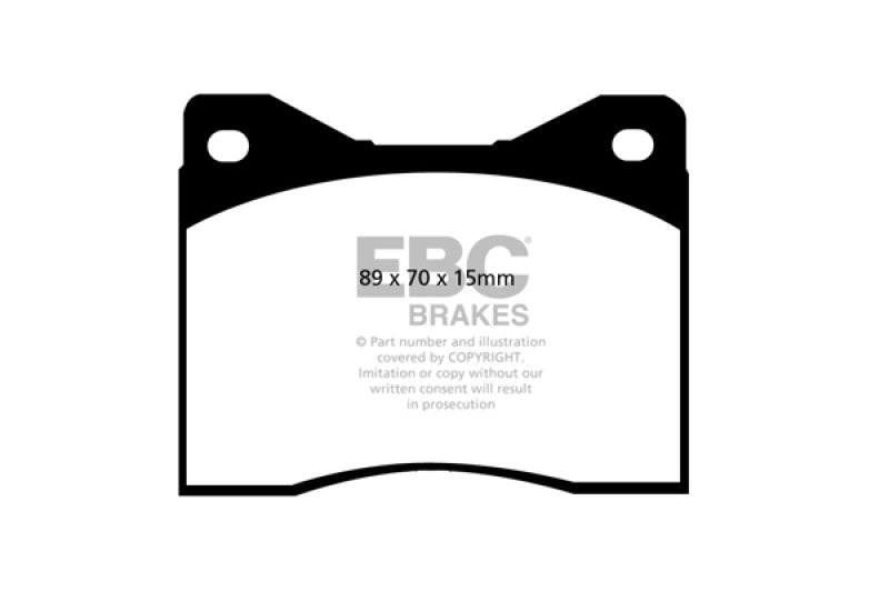 Plaquettes de frein arrière Redstuff EBC 88-90 Lamborghini Countach 5.2 (Anniversaire)