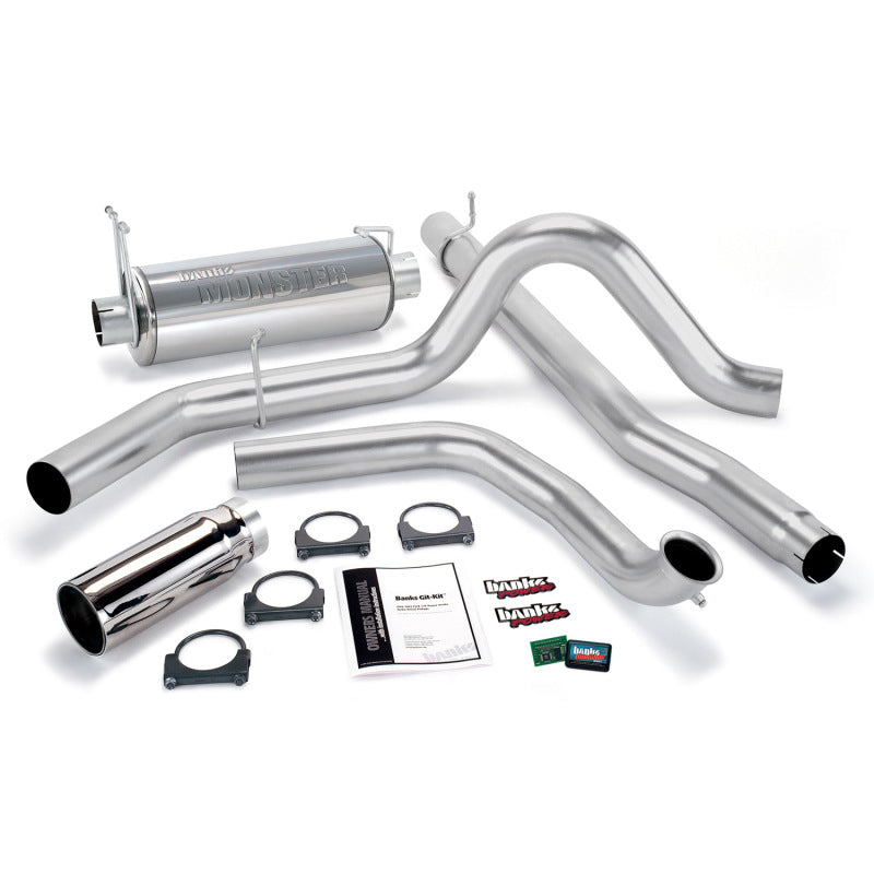Banks Power 99-03 Ford 7.3L Git-Kit - Échappement simple SS avec embout chromé