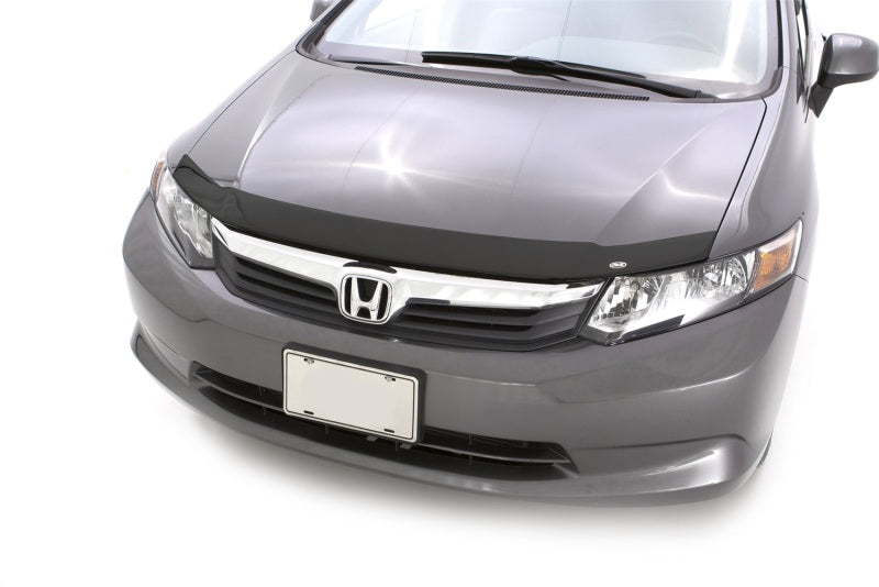 Protecteur de capot en acrylique à profil bas AVS 2012 pour Honda Civic Aeroskin - Fumé