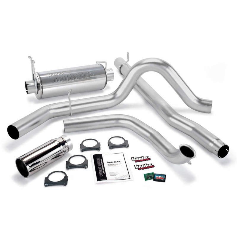 Banks Power 99-03 Ford 7.3L Git-Kit - Échappement simple SS avec embout chromé
