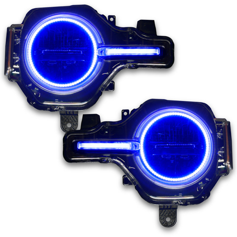 Oracle 21-22 Ford Bronco Headlight Halo Kit w/DRL Bar - Base Headlights -w/2.0 Cntrl