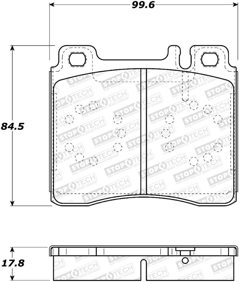 Plaquettes de frein StopTech Street - Avant