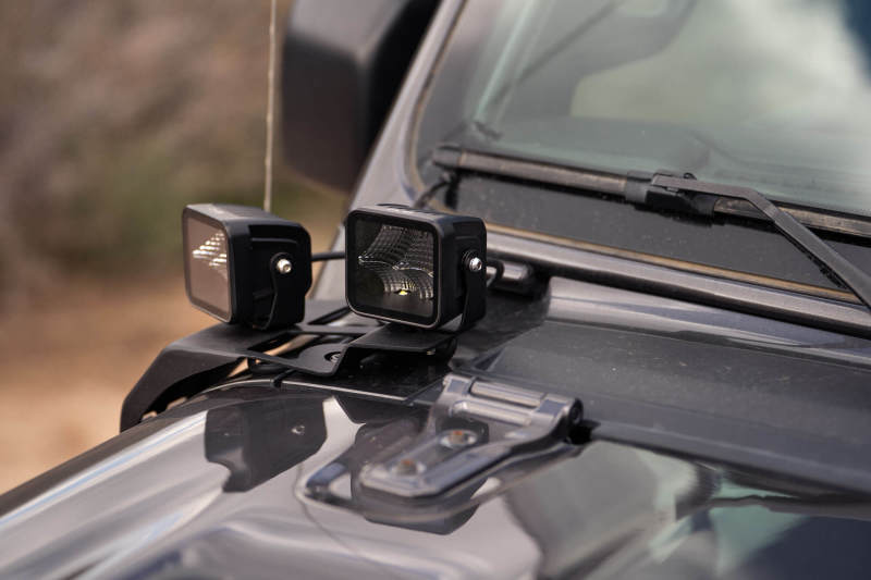 Support de barre lumineuse de capot DV8 Offroad 18-22 Jeep Gladiator JT