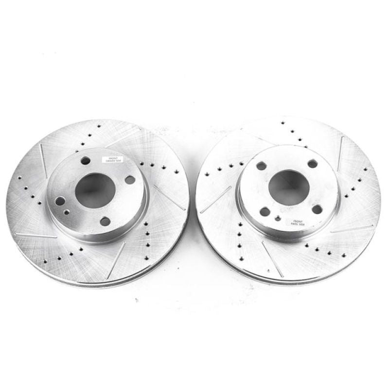 Disques de frein avant Power Stop 2016 Scion iA Evolution percés et fendus - Paire