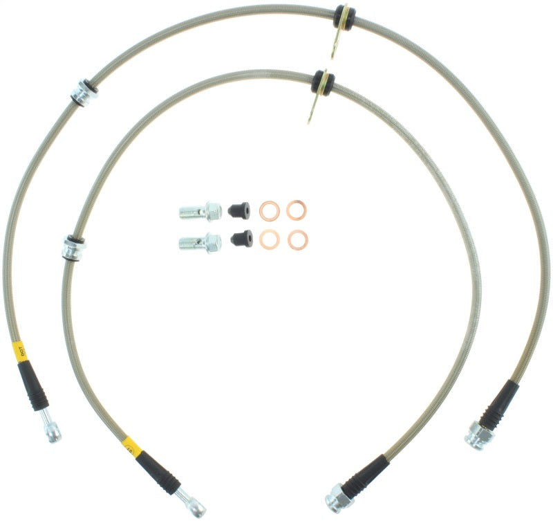Conduites de frein avant en acier inoxydable StopTech 08-10 EVO X AWD