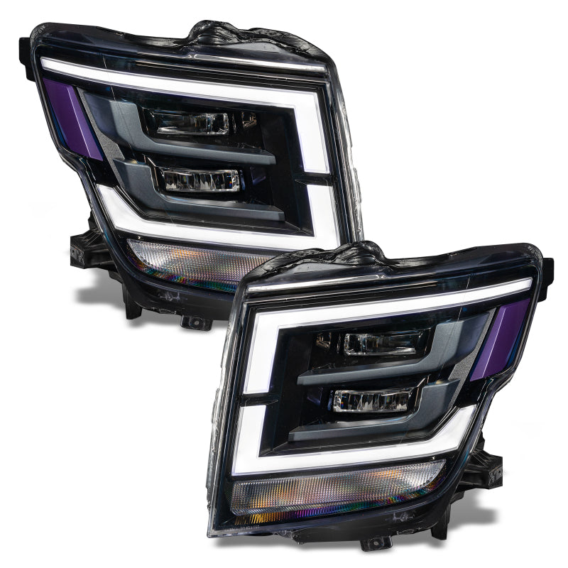 Mise à niveau des phares DRL RVB + W Oracle 21-22 Nissan Titan - ColorSHIFT avec contrôleur simple VOIR LA GARANTIE