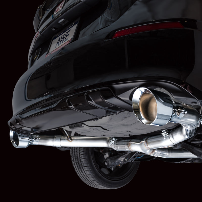 Échappement Catback AWE Tuning 22+ Honda Civic Si/Acura Integra Track Edition - Double embout chromé argenté