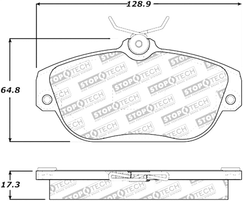Plaquettes de frein StopTech Street Select - Avant/Arrière