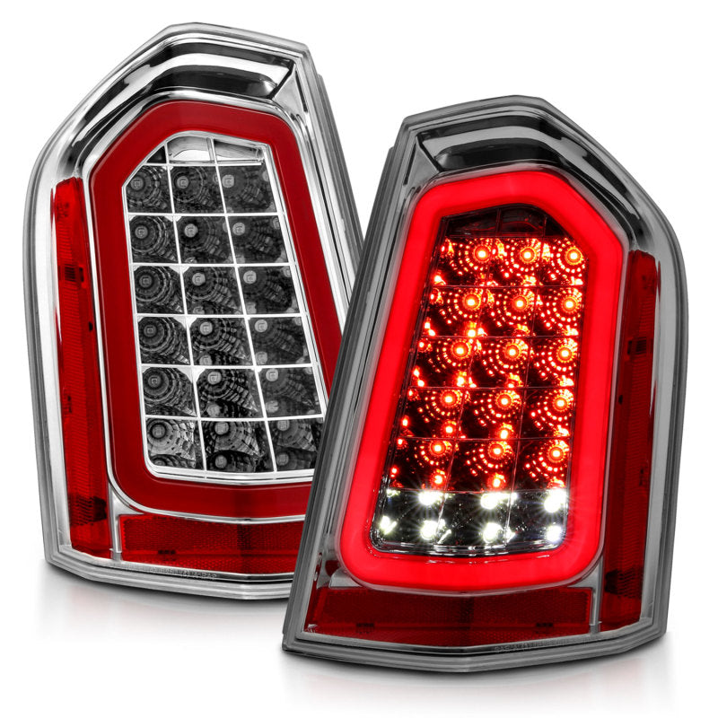 ANZO 11-14 Chrysler 300 Feux arrière à LED chromés avec séquentiel