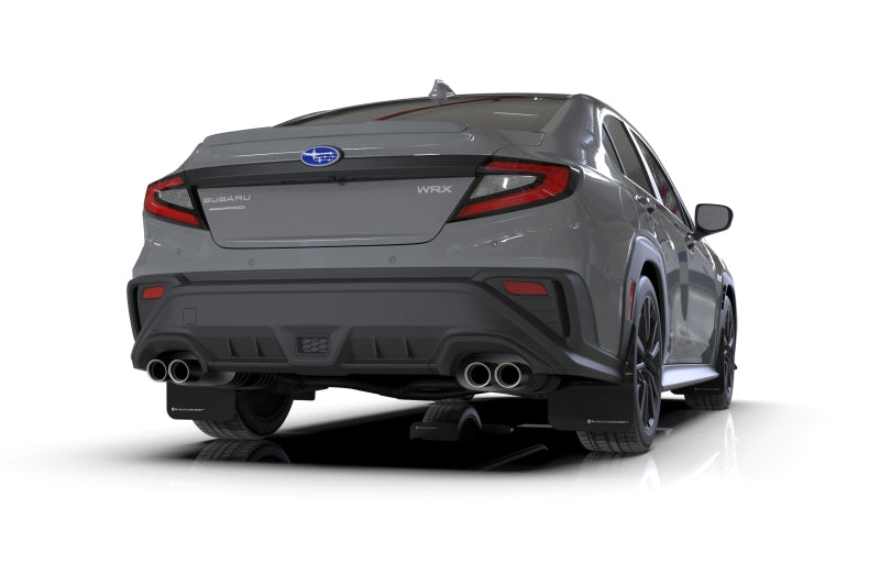 Bavette garde-boue Rally Armor 2022 Subaru WRX Black UR - Logo noir métallisé
