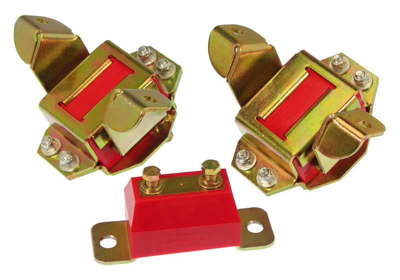 Kit de montage de moteur et de transmission Prothane Ford - Rouge