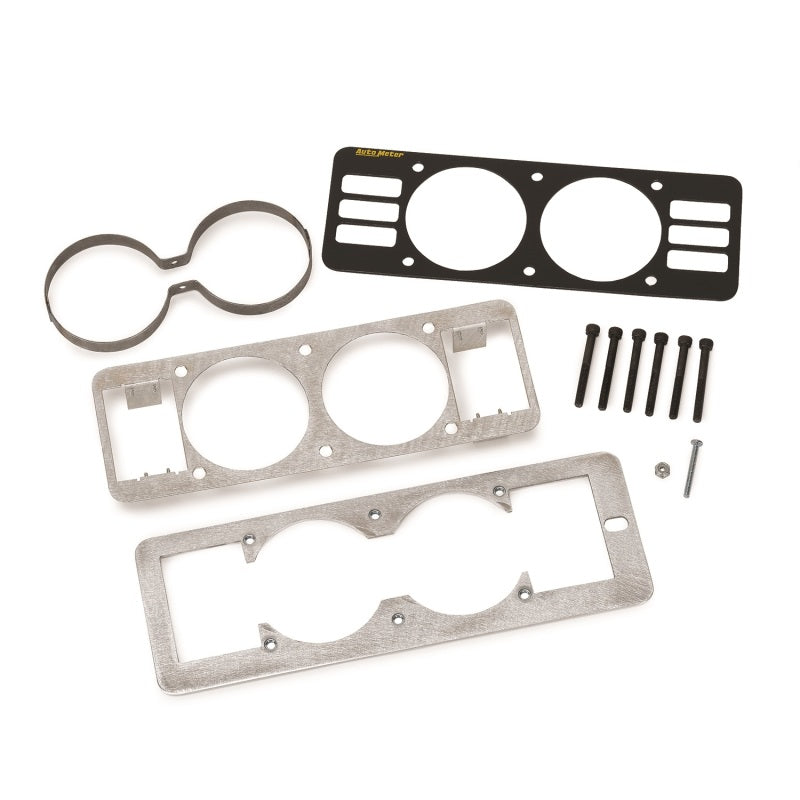 Cage de jauge double noire Autometer 87-93 Ford Mustang avec évents