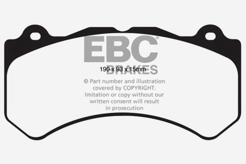 Plaquettes de frein avant extra-robustes EBC 2018+ Dodge Durango SRT 6.4L