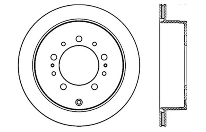Rotor cryogénique Sportstop percé StopTech - Gauche