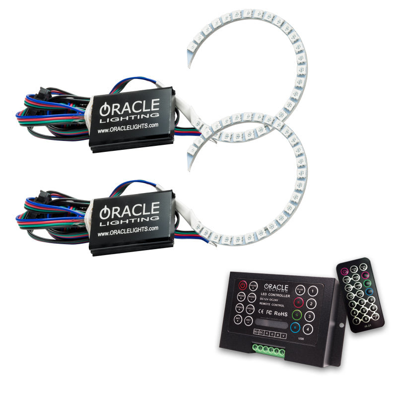 Kit de phares à LED Halo Oracle 18-21 Ford Mustang - ColorSHIFT 2 VOIR LA GARANTIE