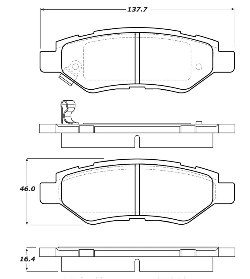 Plaquettes de frein arrière StopTech Performance 08-13 Chevy Camaro