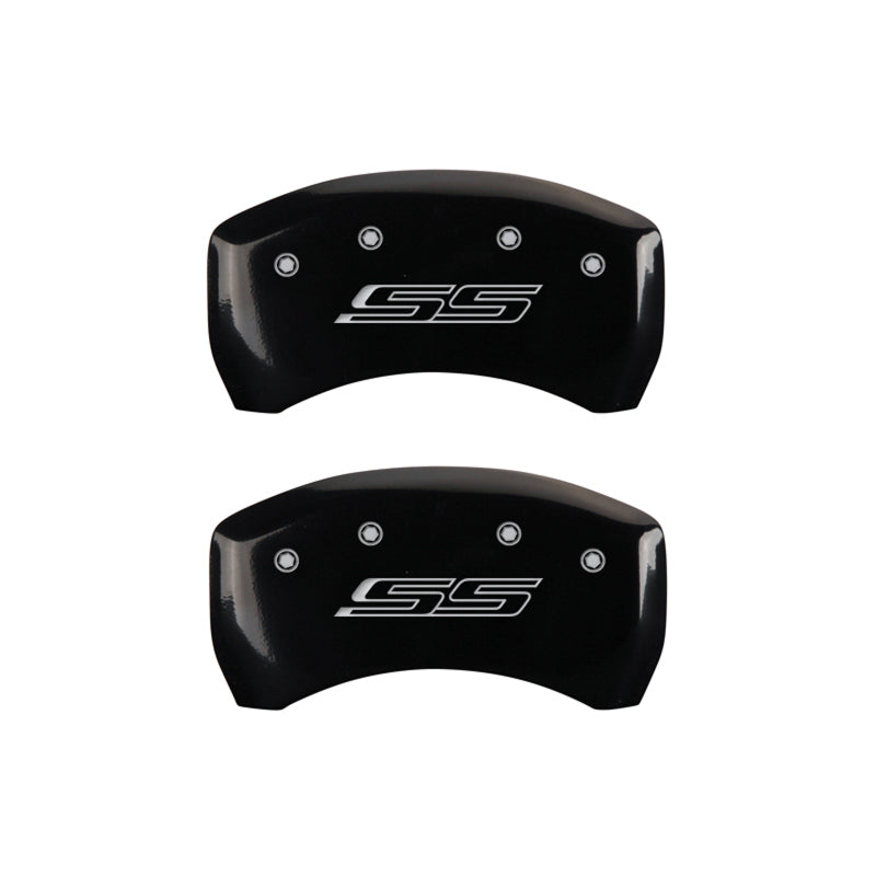 Couvre-étriers MGP 4 gravés avant et arrière Gen 5/SS finition noire argent ch